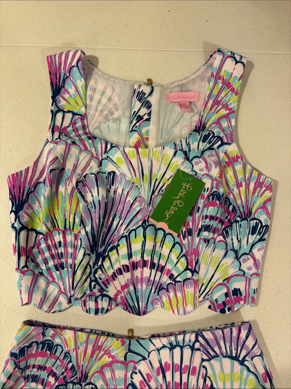 Lilly Pulitzer Seashell Print Two-Piece Set in Pastel Multi